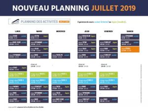 Aquapassion planning été 2019